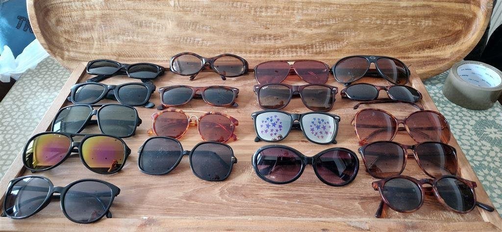 18x vintage zonnebril, Ophalen of Verzenden, Gebruikt, Zonnebril, Overige merken