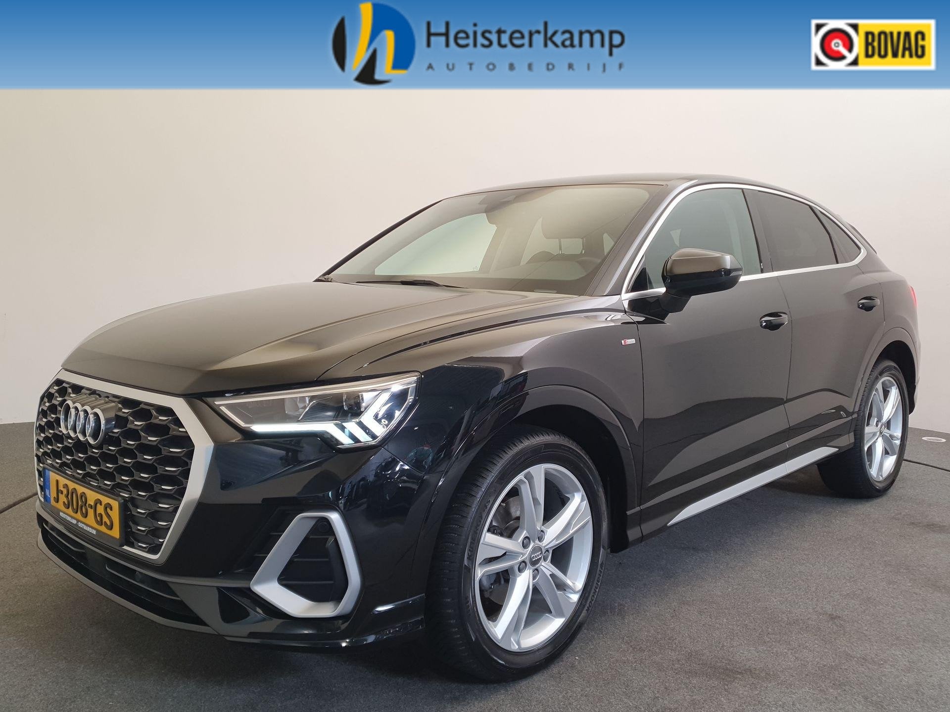 Audi Q3 Sportback 35 TFSI S-Line Alcantara/leder, Virtual co, Auto's, 12 maanden, 4 cilinders, 1505 kg, Zwart