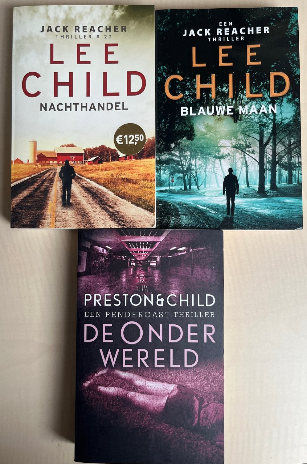 Lee Child & Preston & Child, oa nachthandel, blauwe maan, Boeken, Ophalen of Verzenden, Zo goed als nieuw, Nederland