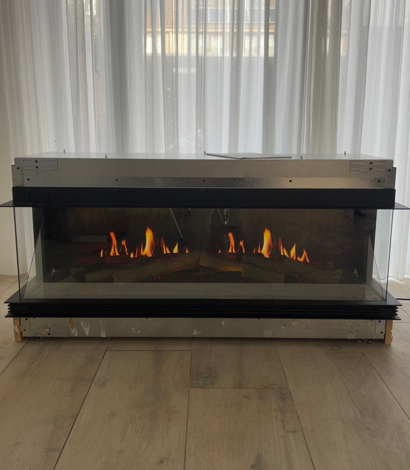Dimplex Opti-V Vista 130 III 3-zijdige elektrische haard, Ophalen, Zo goed als nieuw, Inbouwhaard, Elektrische haard