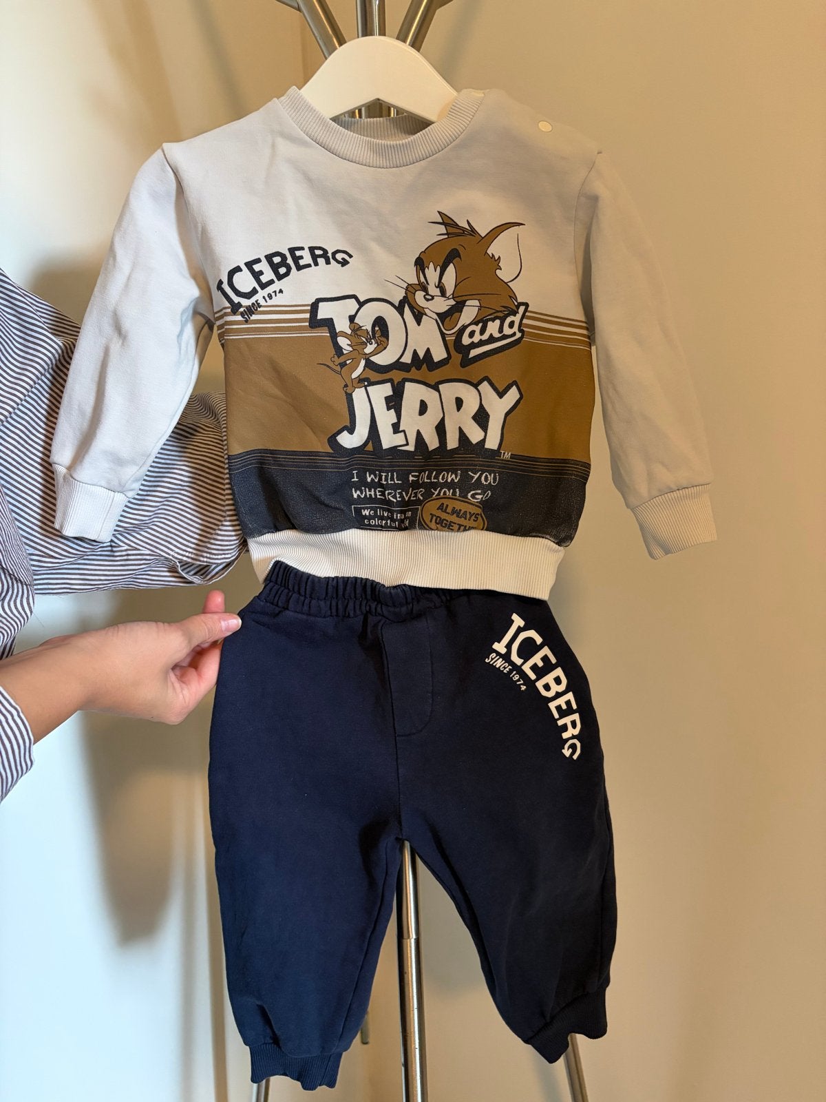 Iceberg Tom & Jerry set maat 80 voor jongens, Ophalen of Verzenden, Gebruikt, Jongetje, Setje