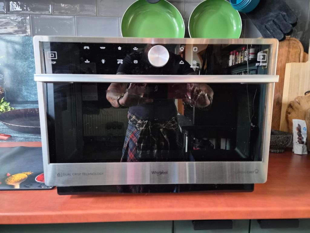 Whirlpool dual crisp combimagnetron, Witgoed en Apparatuur, Magnetrons, Ophalen, Crisp