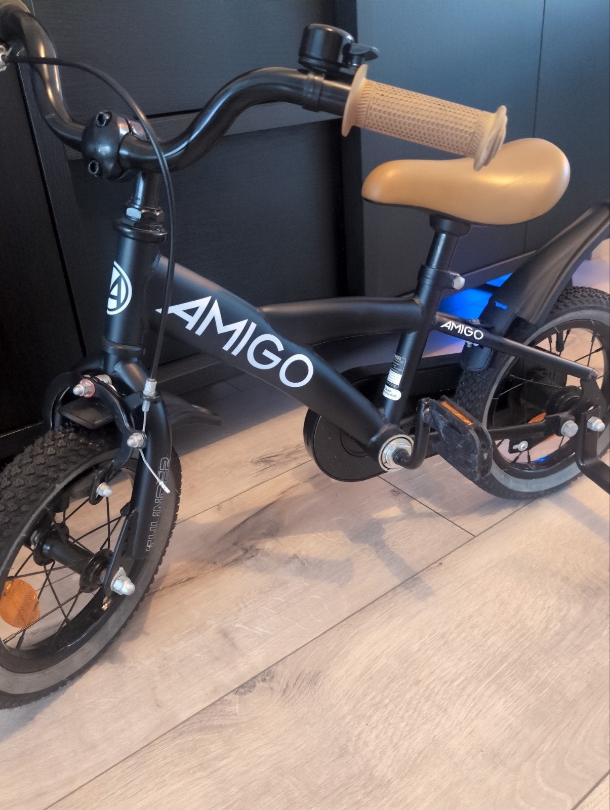 Amigo Thunder kinderfiets 12 inch - Zo goed als nieuw, Fietsen en Brommers, Ophalen, Zijwieltjes, Amigo, Minder dan 16 inch