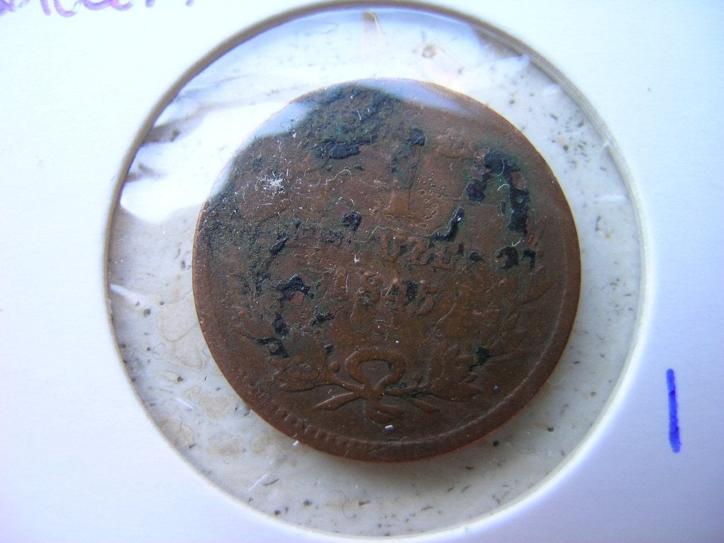 Kreuzer 1845 Baden, Postzegels en Munten, Ophalen of Verzenden, Duitsland, Losse munt