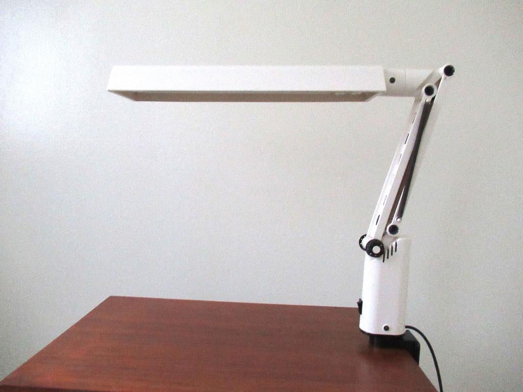 vintage bureaulamp Fagerhults Sweden Luciferlamp, Ophalen, Zo goed als nieuw, Vintage Scandinavisch design, Minder dan 50 cm