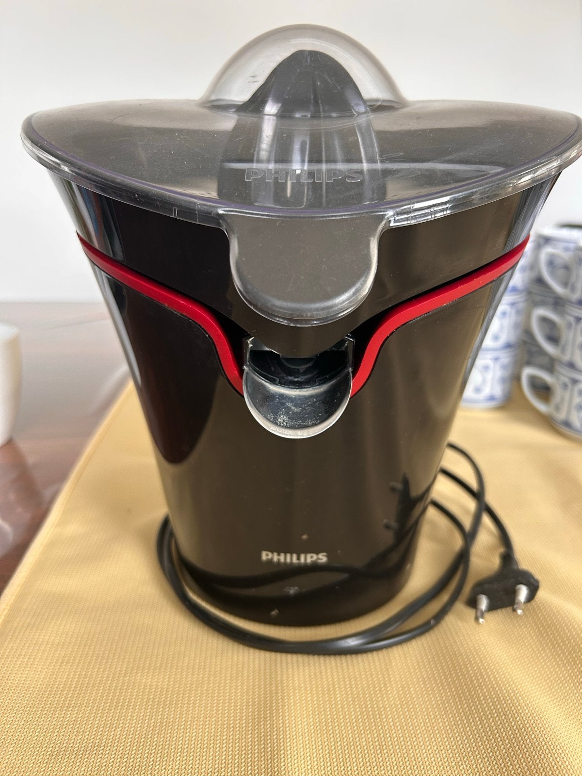 Philips HR2732 Citruspers - Zwart/Rood, Ophalen of Verzenden, Gebruikt
