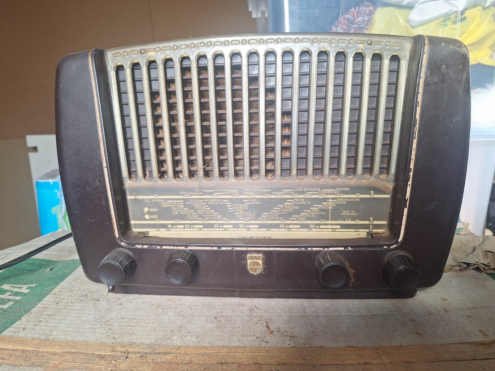 Philips BX310 A/53 Vintage Radio - Werkend, Ophalen, Gebruikt, Radio