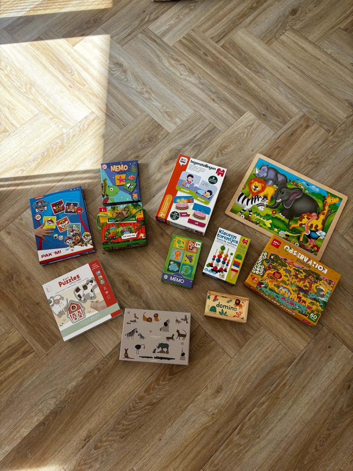 Diverse spelletjes en puzzels voor kinderen, Ophalen, Meer dan 50 stukjes, Gebruikt, 2 tot 4 jaar