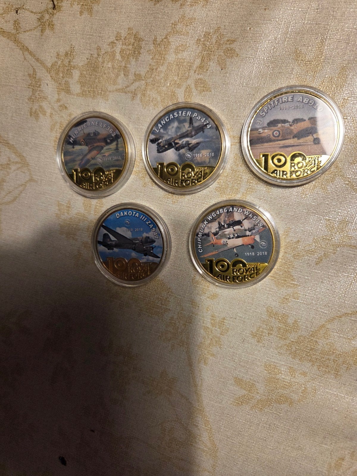 Royal Air Force 100 Jaar Herdenkingsmunten Set, Postzegels en Munten, Penningen en Medailles, Ophalen of Verzenden