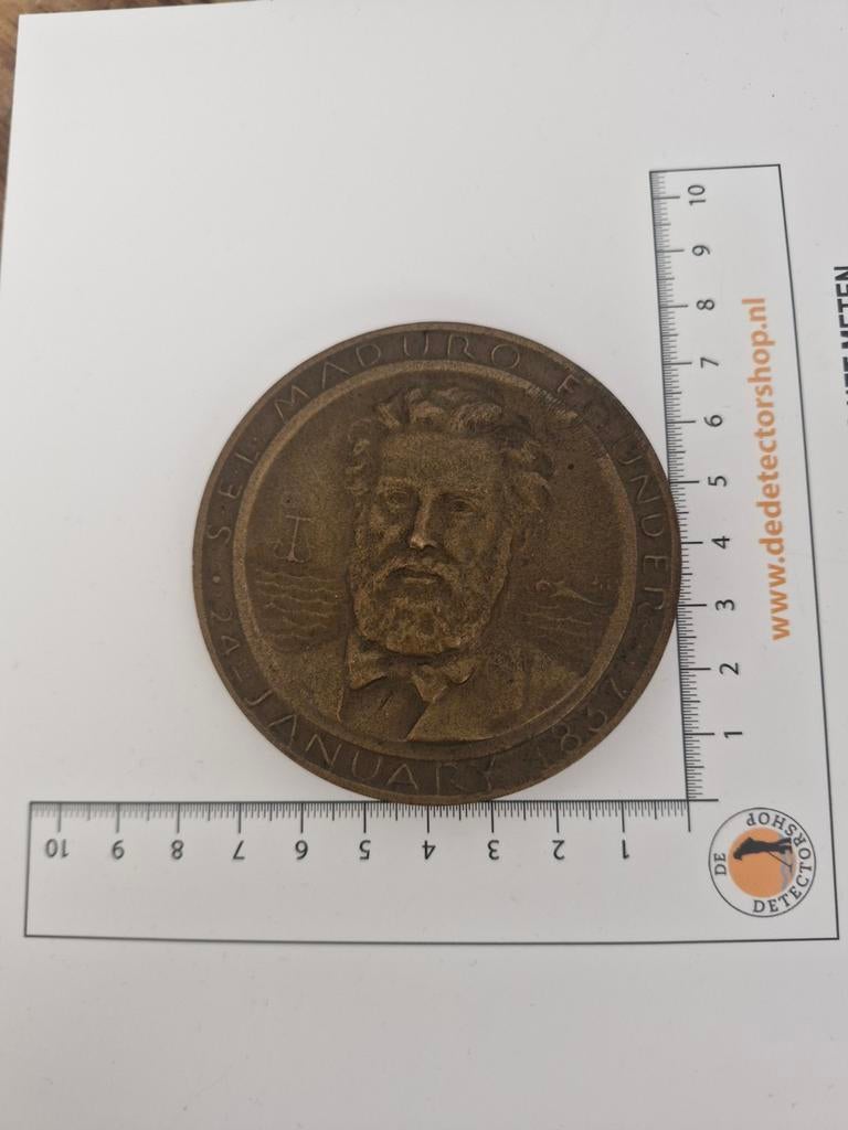 Herdenkingspenning s.e.l. maduro & sons, Ophalen of Verzenden, Overige landen