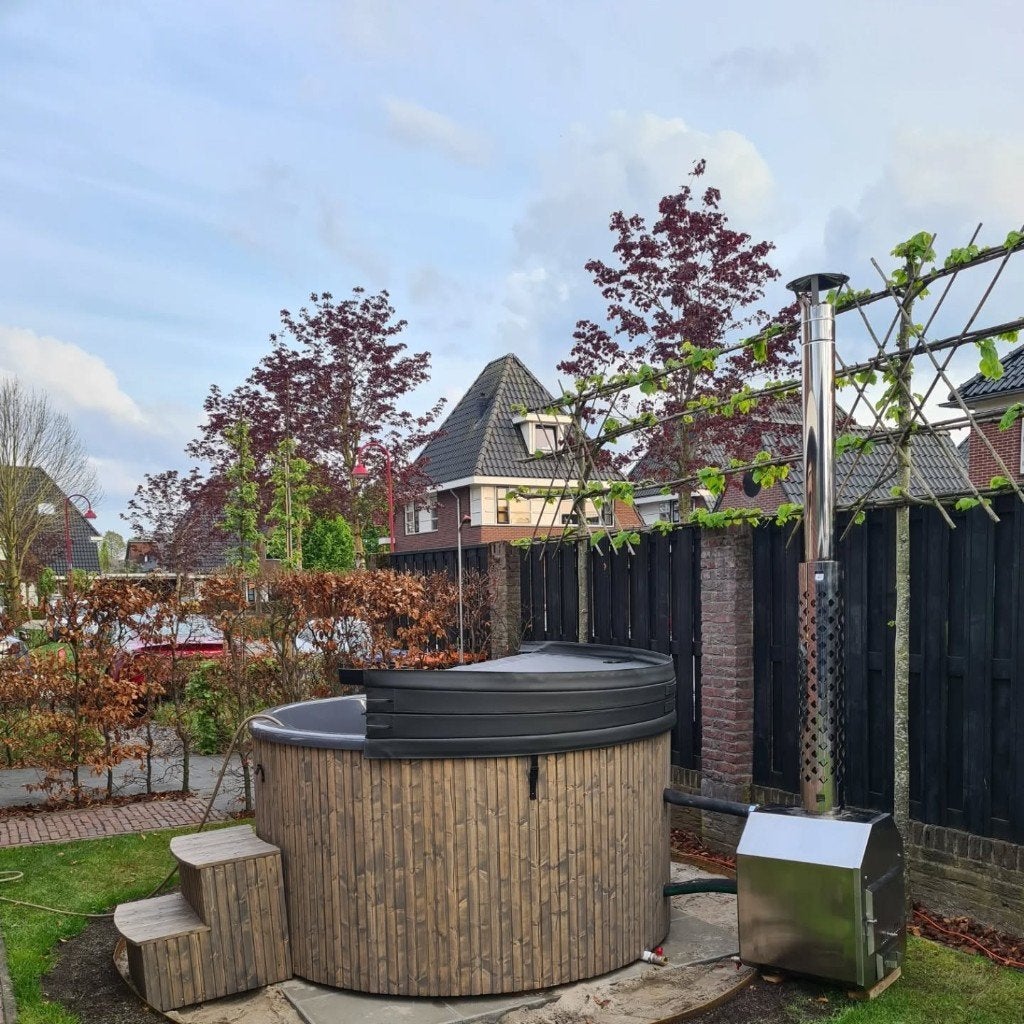 Hottub 200cm externe kachel –inclusief toebehoren, Contact@mobi-tub.nl, Rond, Nieuw, Ophalen of Verzenden