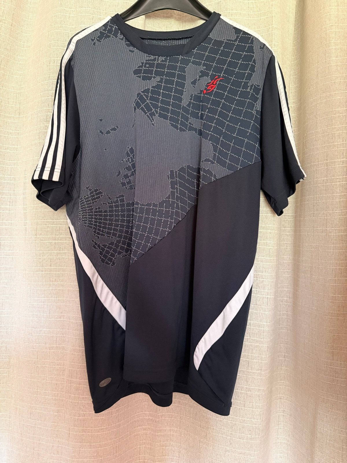 Adidas David Beckham 2007 vintage Voetbalshirt, Ophalen of Verzenden, Gedragen, Overige maten, Zwart