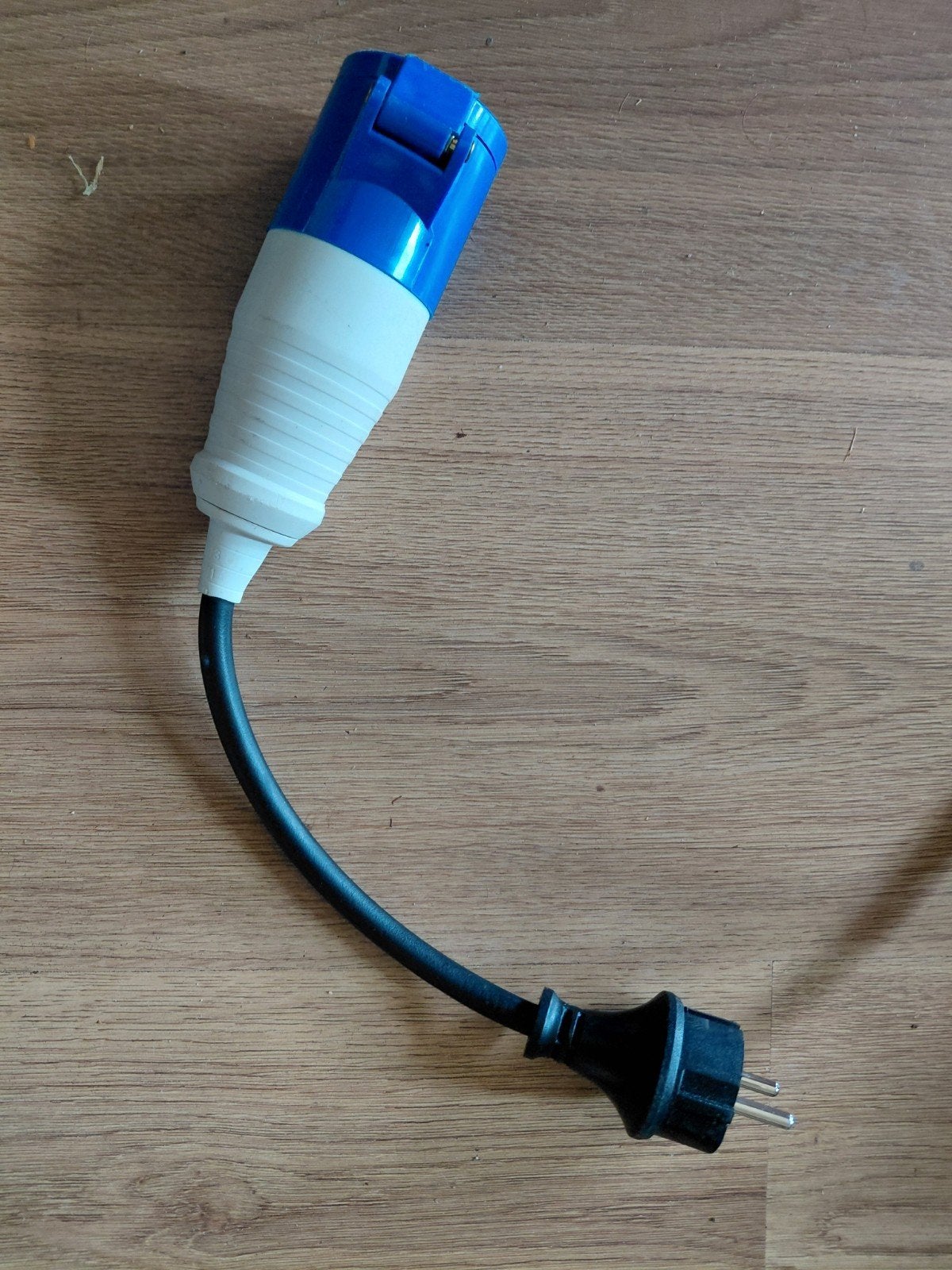 Cee stekker met randaarde verloopkabel, Caravans en Kamperen, Caravan accessoires, Ophalen, Gebruikt