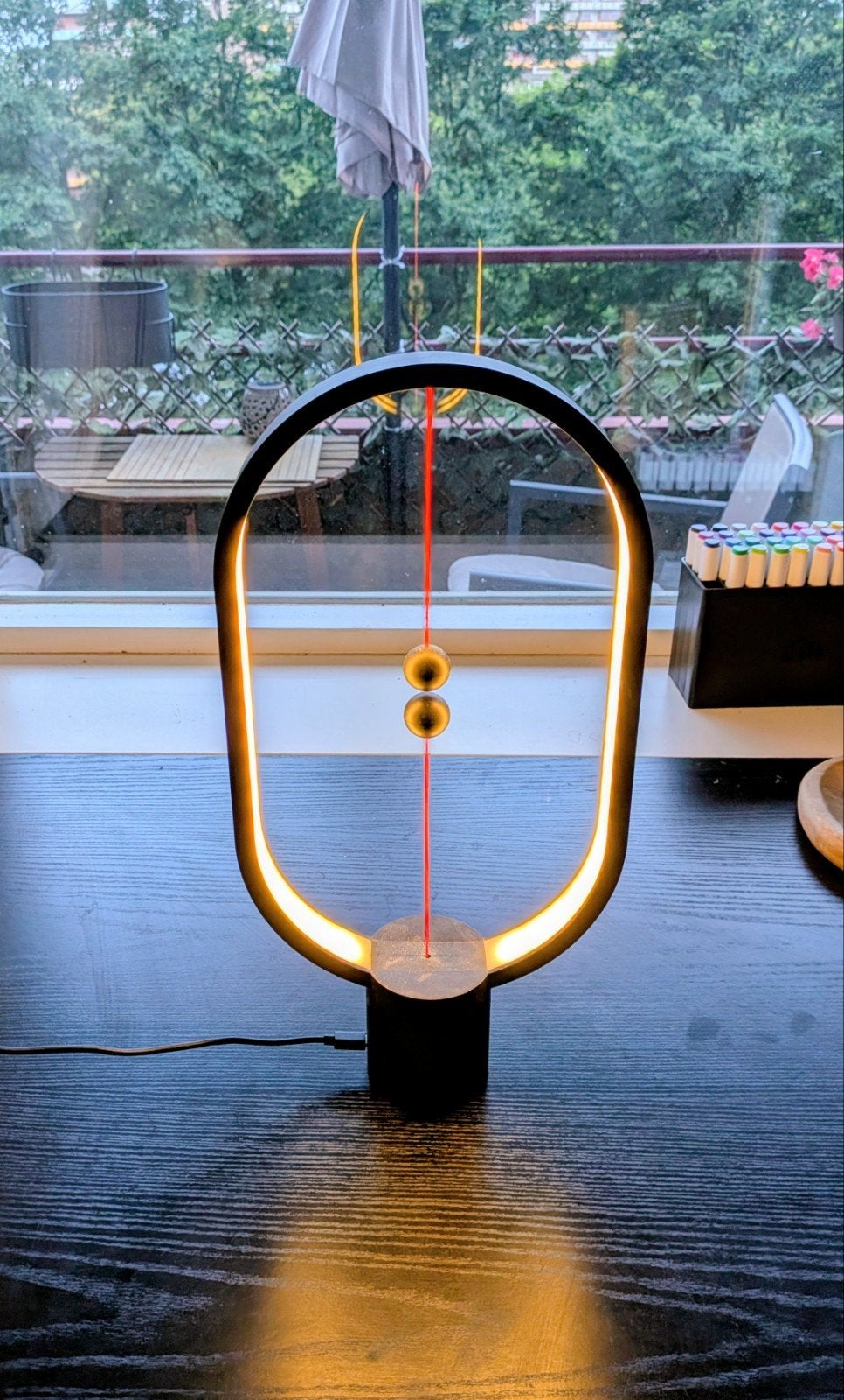 Zwarte Heng Balance Lamp met USB-C aansluiting, Ophalen of Verzenden