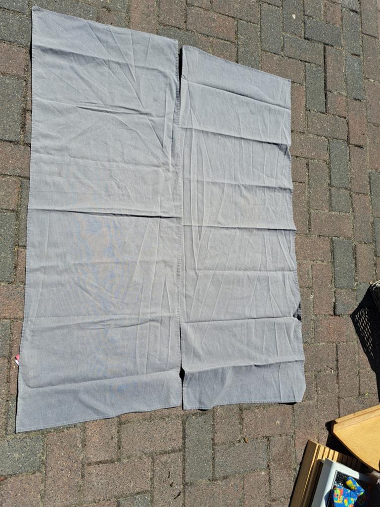 2 Grijze Tafellopers 130x50cm - Mistral Home, Ophalen of Verzenden