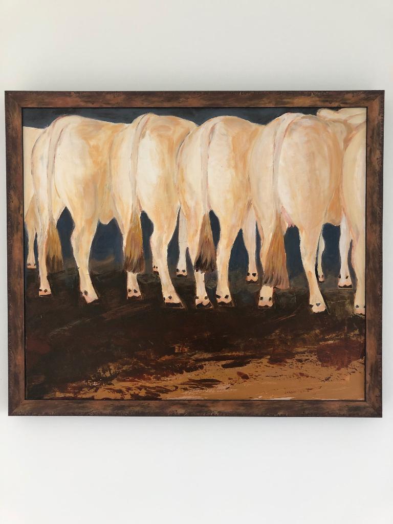 koeien schilderij, Ophalen