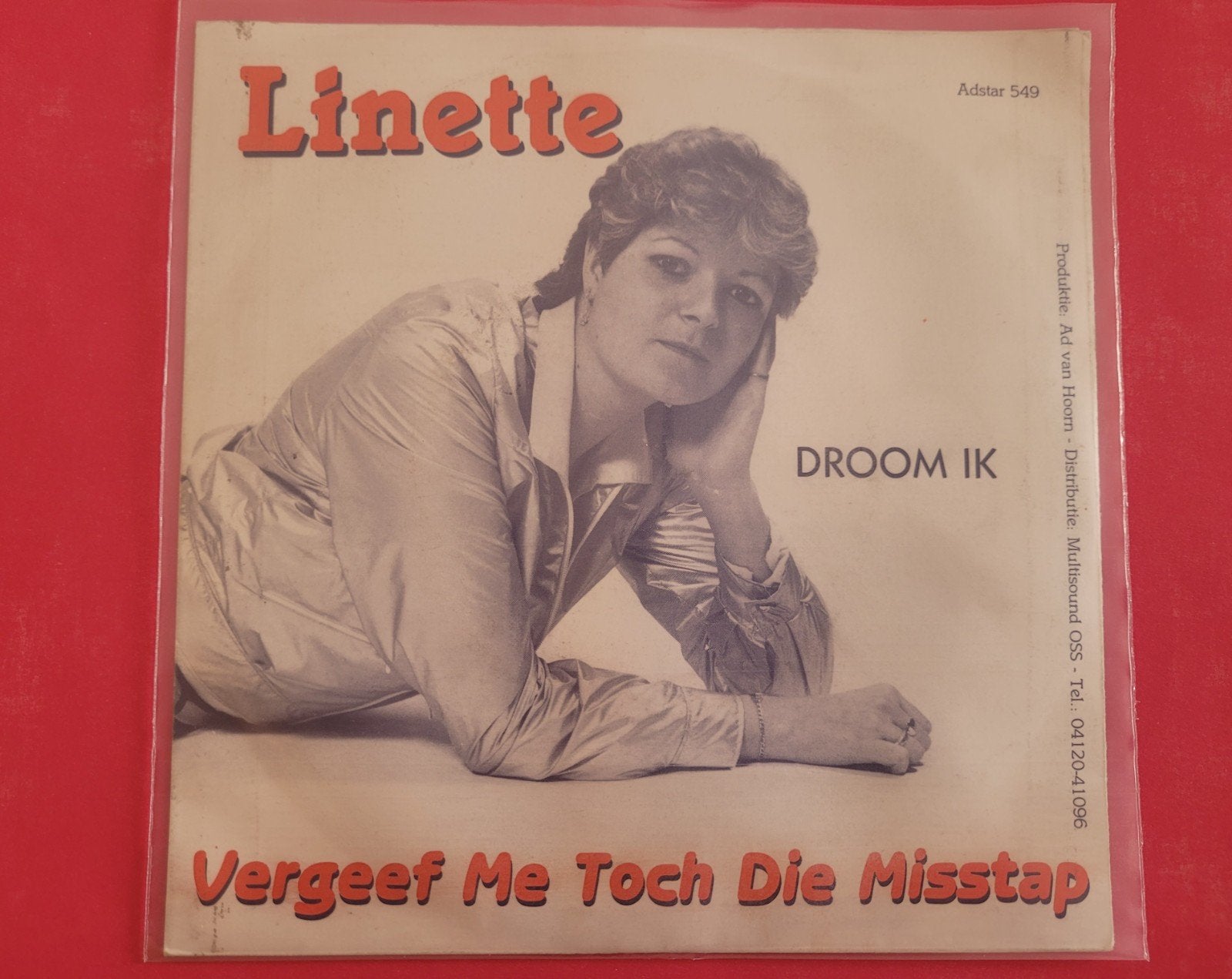 Linette - Vergeef me toch die misstap - Droom ik, Ophalen, Zo goed als nieuw, Overige formaten, Levenslied of Smartlap