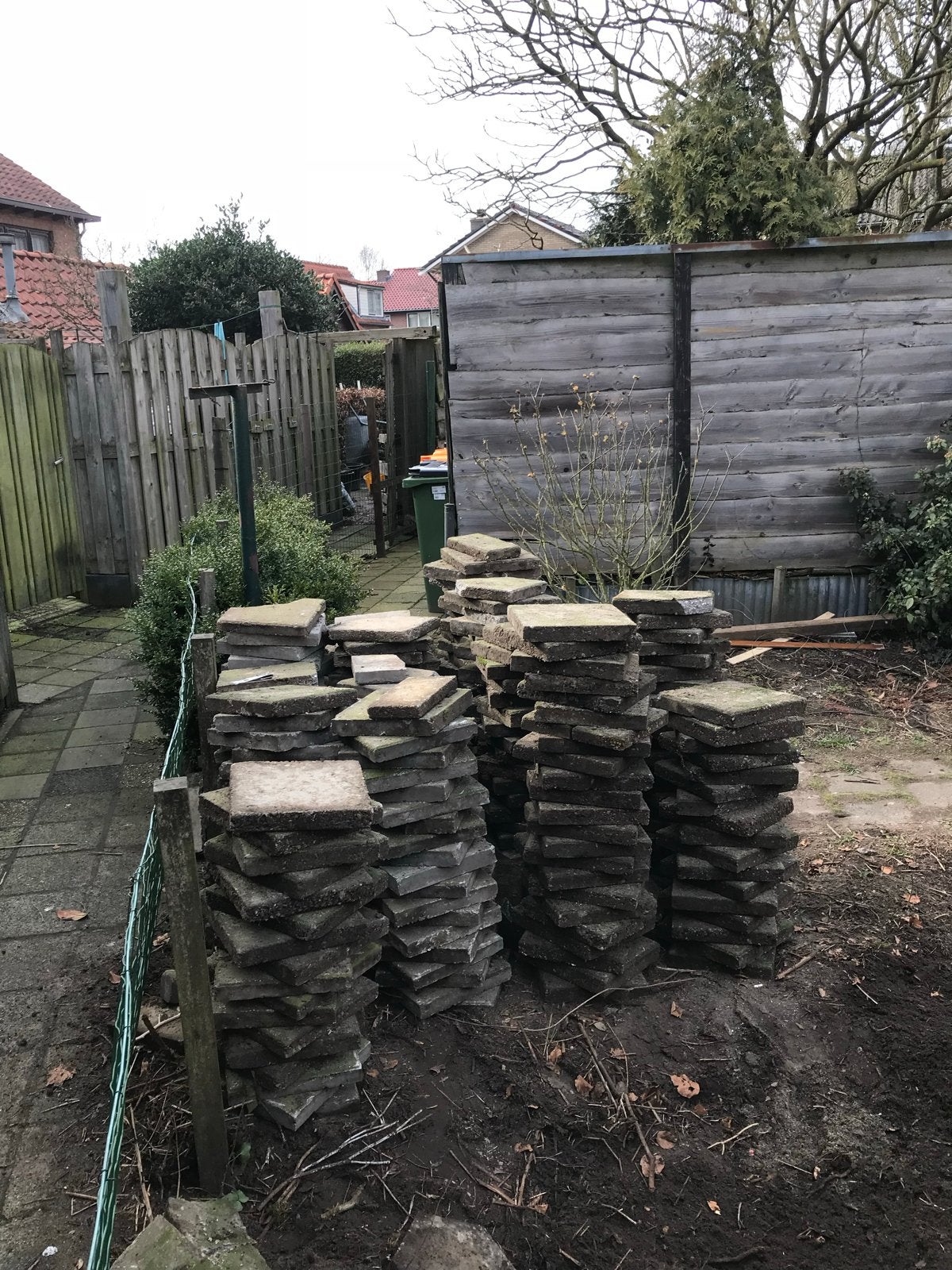 Stoeptegels, terrastegels 30x30, Ophalen, Gebruikt, 10 m² of meer, Beton