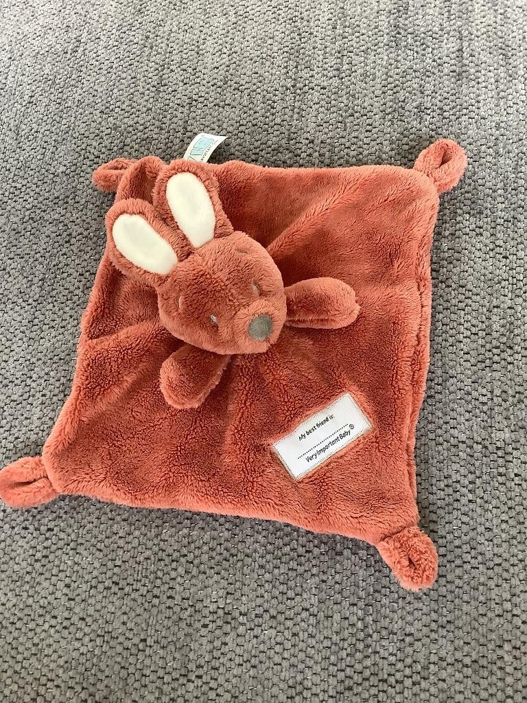 VIB very important baby konijn knuffeldoekje lapje oudroze 5, Ophalen of Verzenden, Zo goed als nieuw, Overige typen