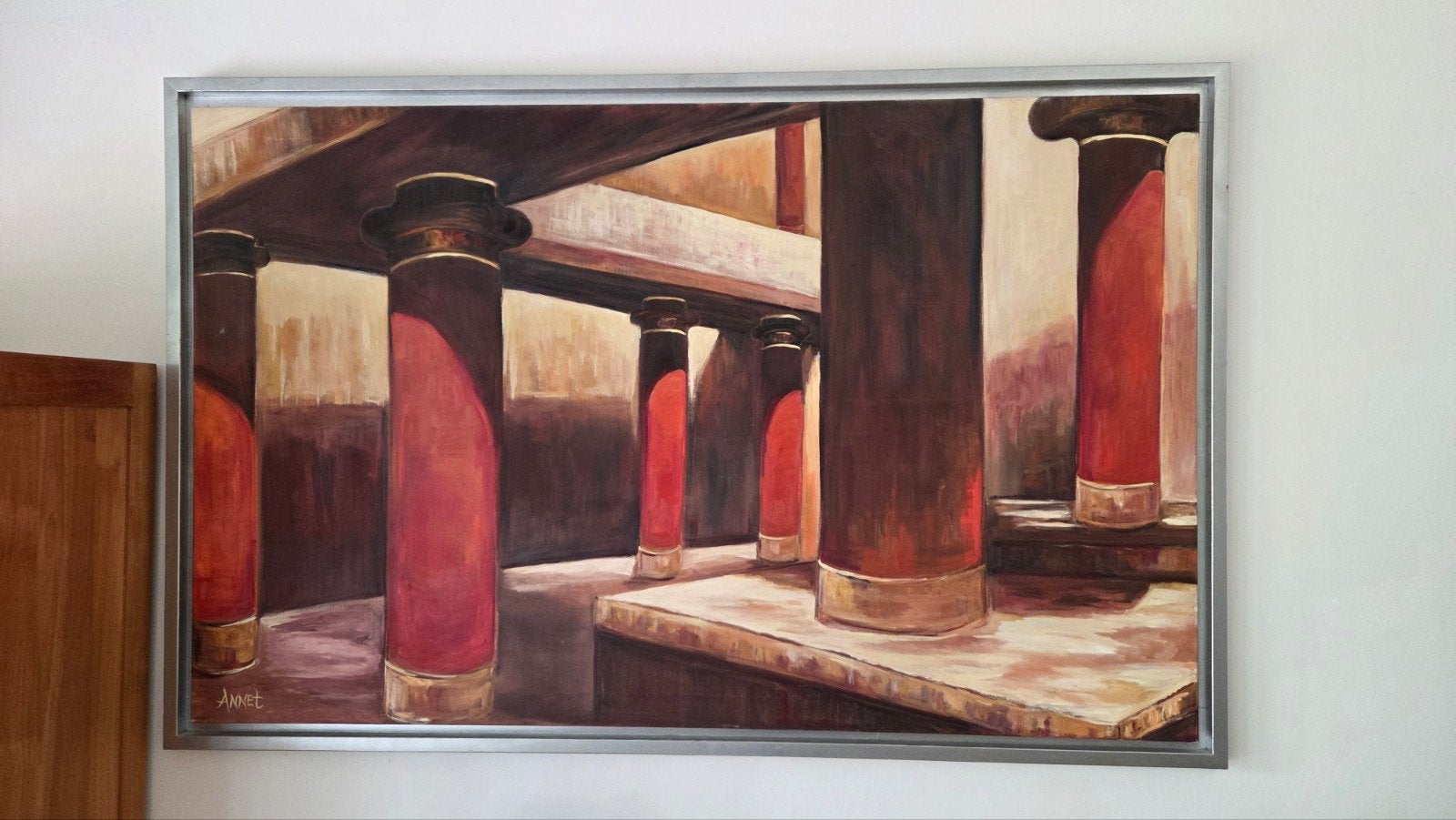 Schilderij van Annet: Knossos op Kreta, Ophalen