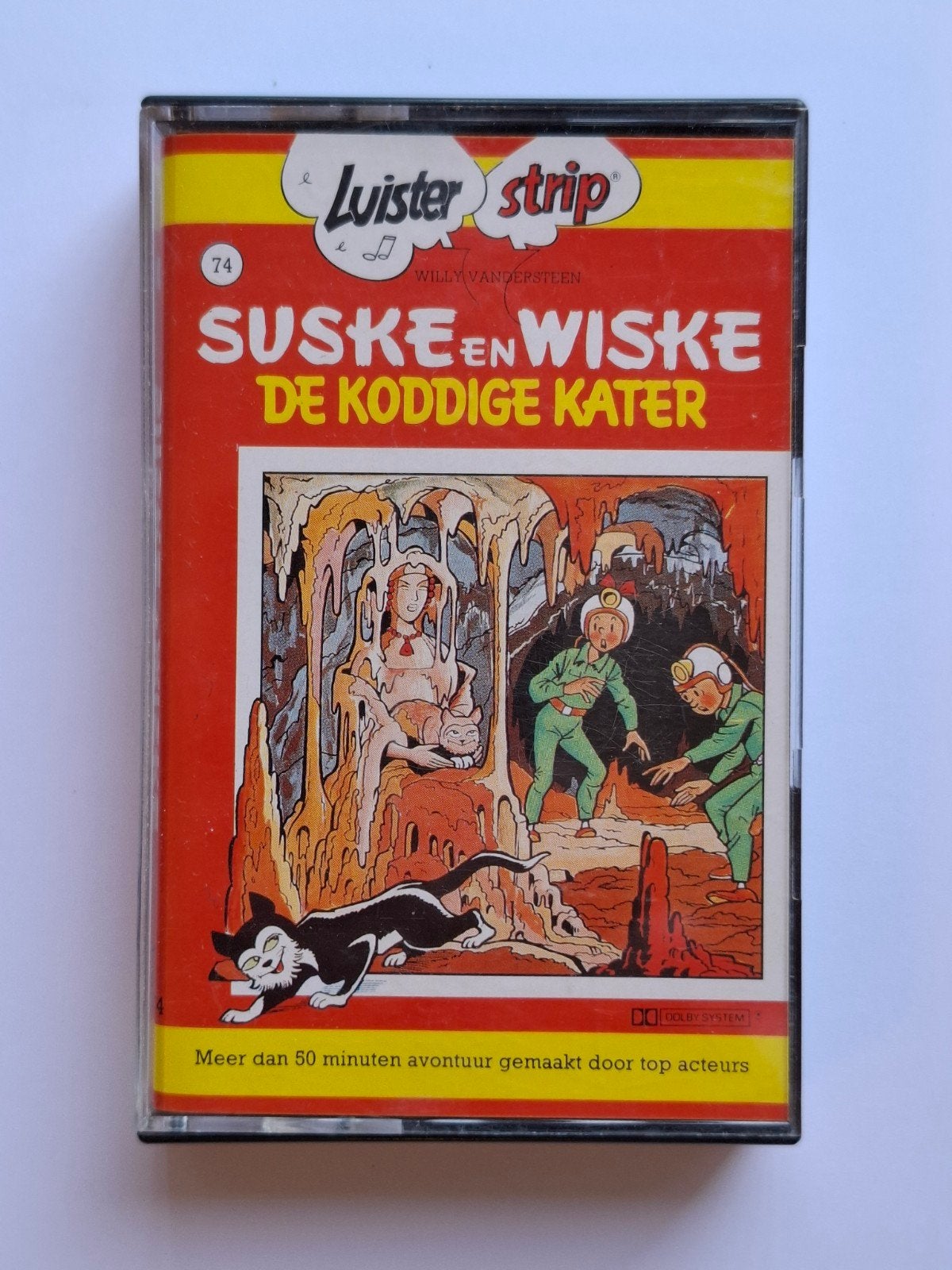 Suske en Wiske Luisterstrip - De Koddige Kater, Gebruikt, Kinderen en Jeugd, 1 bandje, Ophalen of Verzenden