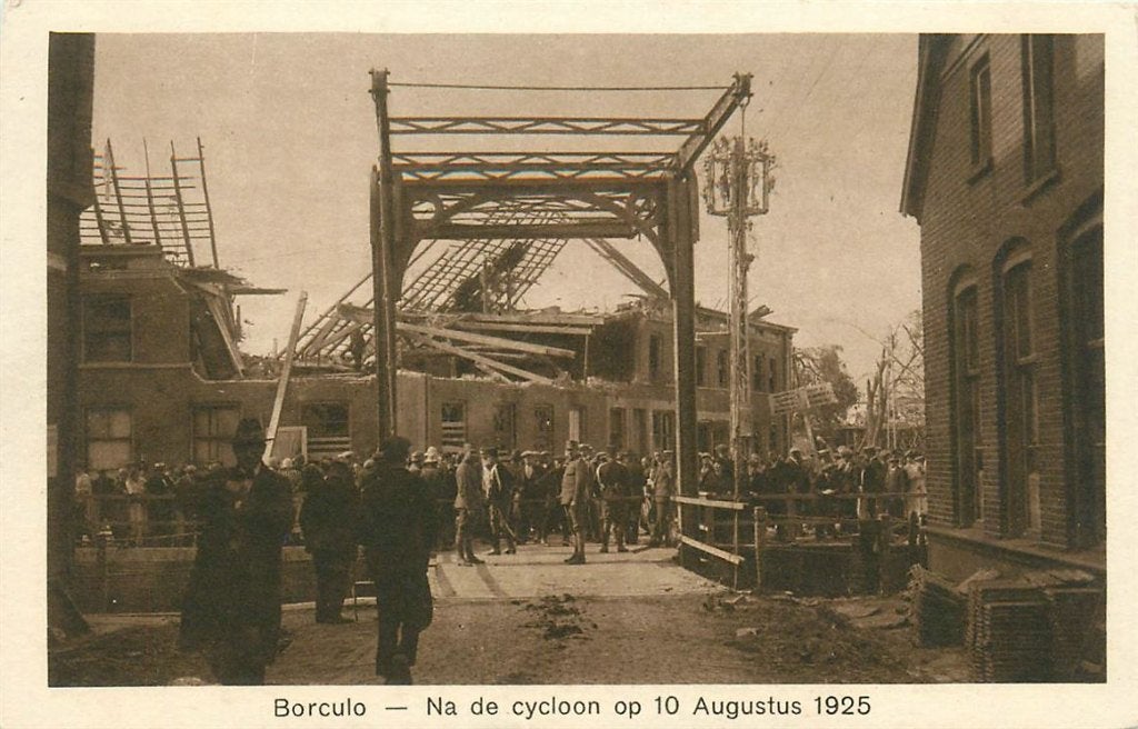 701-088-031 Borculo Na de Cycloon, Verzamelen, Ansichtkaarten | Nederland, Verzenden, Voor 1920, Gelderland