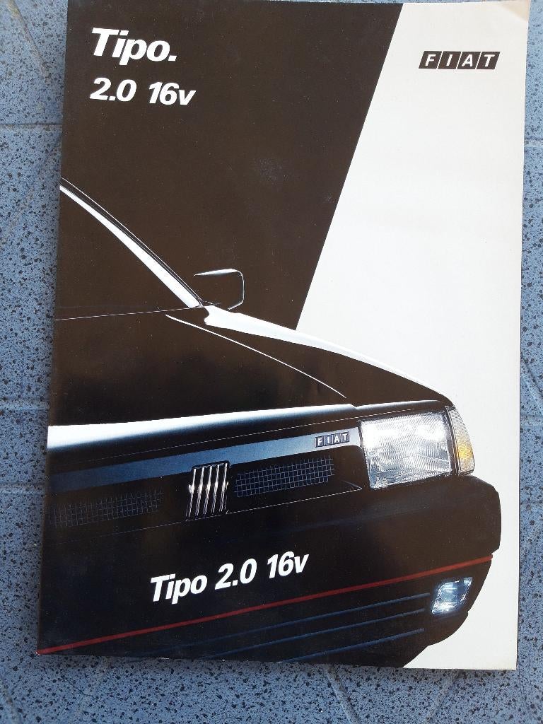 folder Fiat Tipo 2.0 16v modeljaar 1992 - Nederlands, Ophalen of Verzenden, Zo goed als nieuw, Overige merken, Fiat