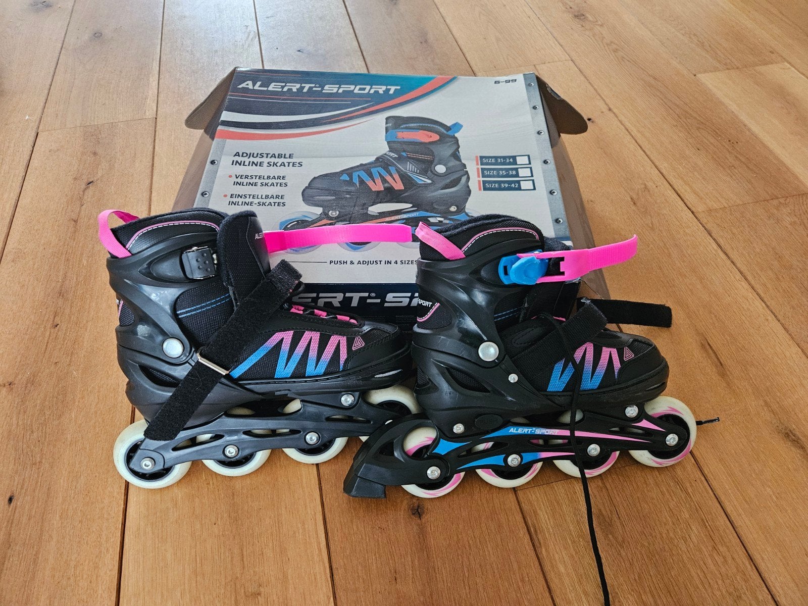Skeelers merk Alert-Sport maat 35-38, Sport en Fitness, Skeelers, Kinderen, Inline skates 4 wielen, Ophalen, Overige merken