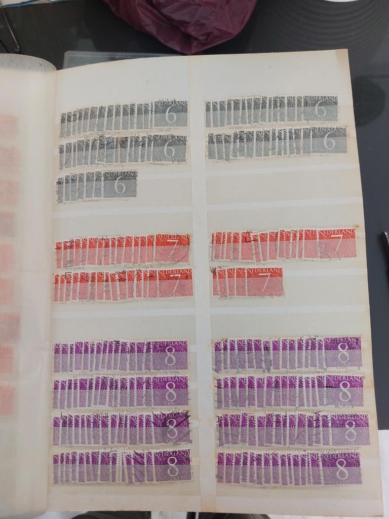 Nederlandse postzegels 6, 7 en 8 cent, Postzegels en Munten, Postzegels | Nederland, Ophalen of Verzenden, T/m 1940, Gestempeld
