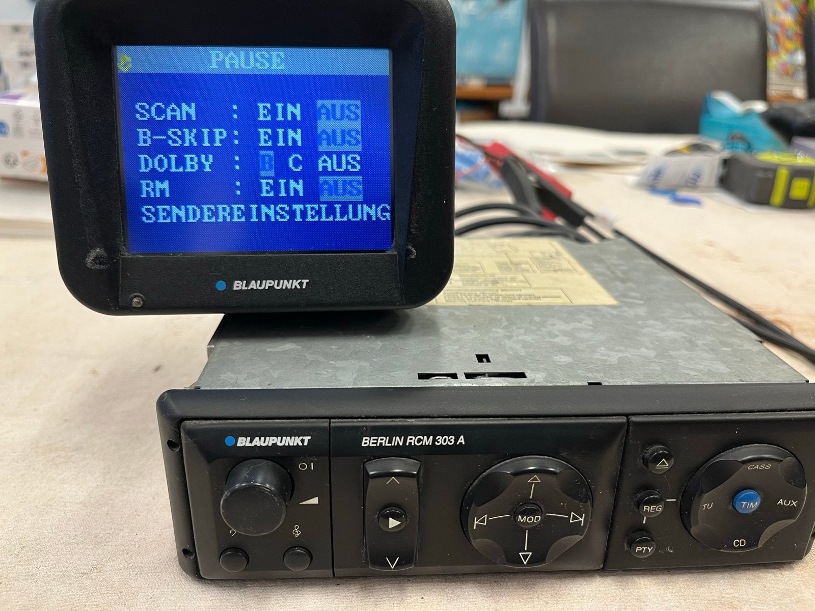 Blaupunkt Berlin RCM 303a Systeem Jaren '90Kult Radio/CD/Nav, Auto diversen, Ophalen, Gebruikt