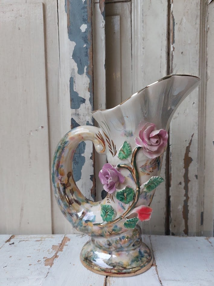 H.Bequet Quarengnon kan vintage kitsch, Ophalen of Verzenden