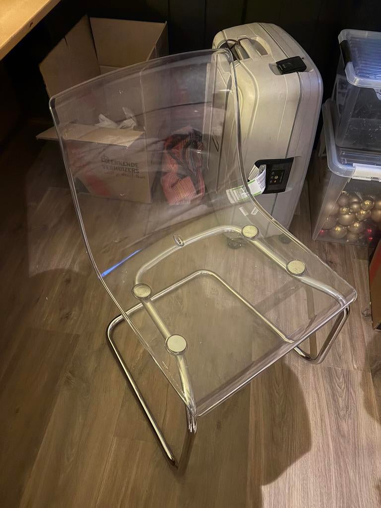 Doorzichtige Ikea stoel, Ophalen, Kunststof, Overige kleuren, Zo goed als nieuw