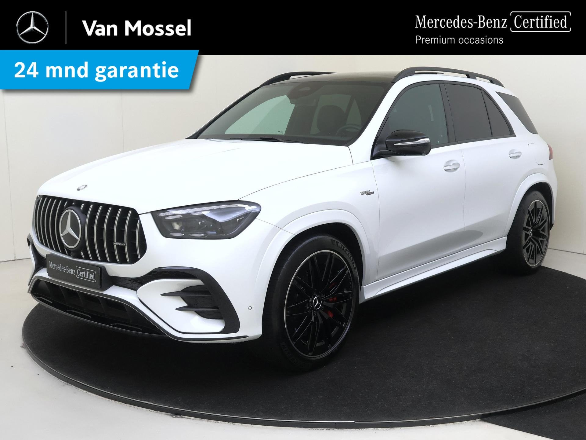 Mercedes-Benz GLE-klasse AMG 53 Hybrid 4MATIC+ / Panoramadak, Auto's, Automaat, 77 km/l, Gebruikt, Wit