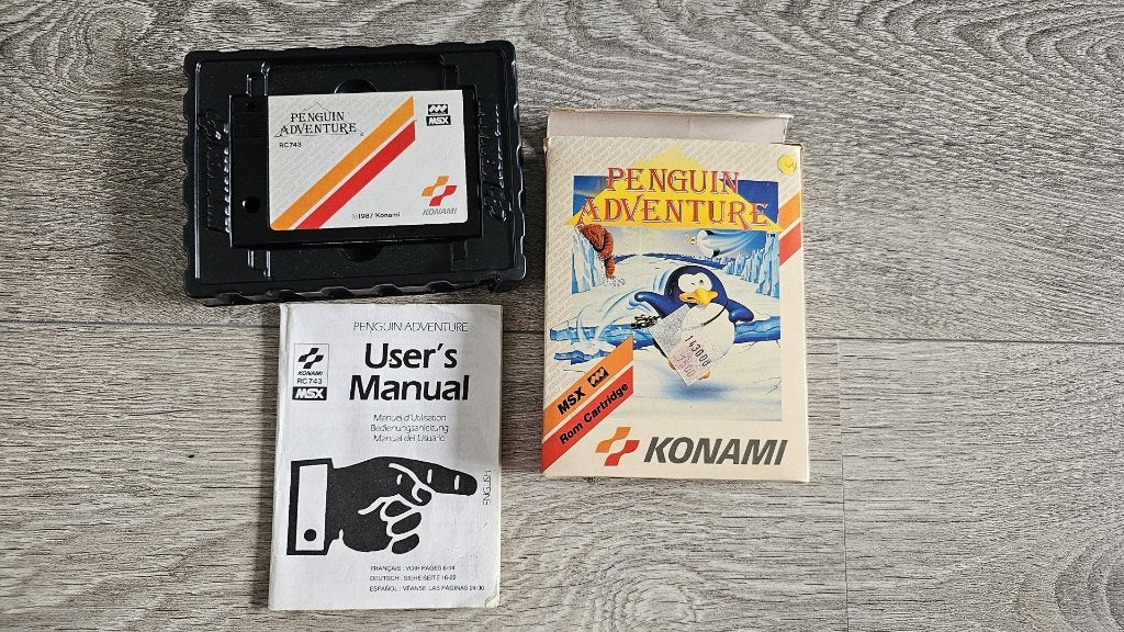 PENGUIN ADVENTURE KONAMI MSX PAL version ROM Cartridge ZGAN, Spelcomputers en Games, Spelcomputers | Overige, Zo goed als nieuw
