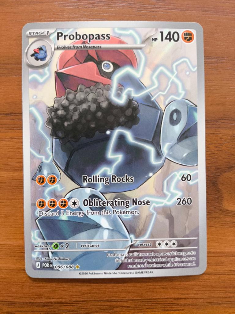 Pokémon kaart Probopass POR 096/088, Ophalen of Verzenden, Zo goed als nieuw, Losse kaart