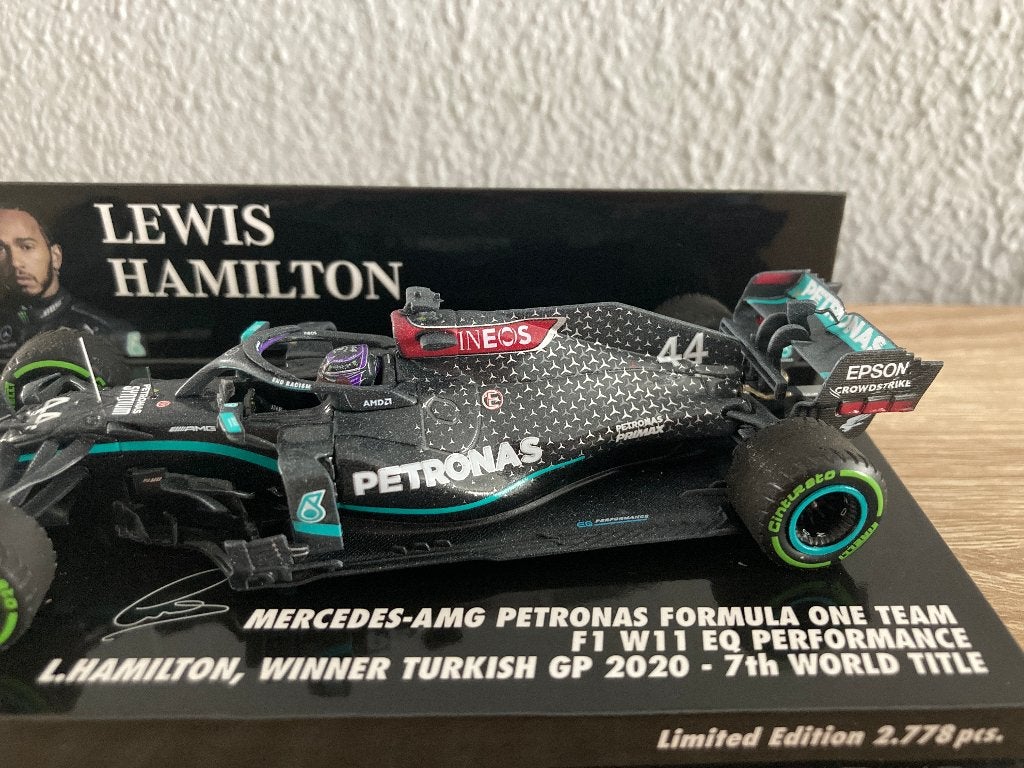 ✅ Lewis Hamilton 1:43 Winner Turkish GP 2020 World Champion, Ophalen of Verzenden, Nieuw, Formule 1