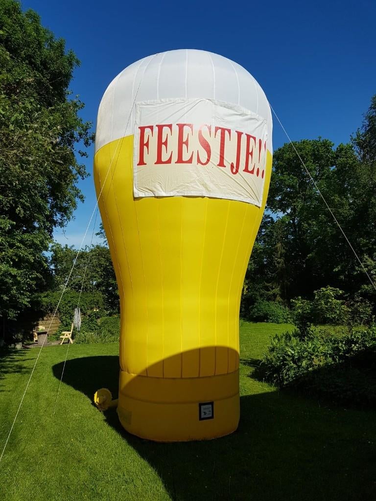 Bierglas 5 meter opblaasfiguur/inflatable te huur en andere!, Ophalen, Zo goed als nieuw, Verjaardag
