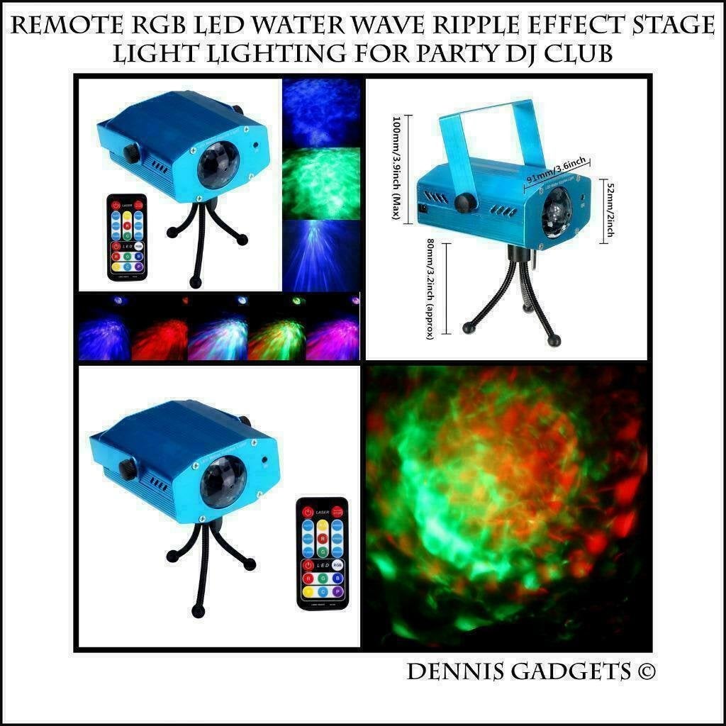 Dennis Gadgets :3W Colorful LED Water Wave Flowing DJ Effect, Ophalen of Verzenden, Nieuw
