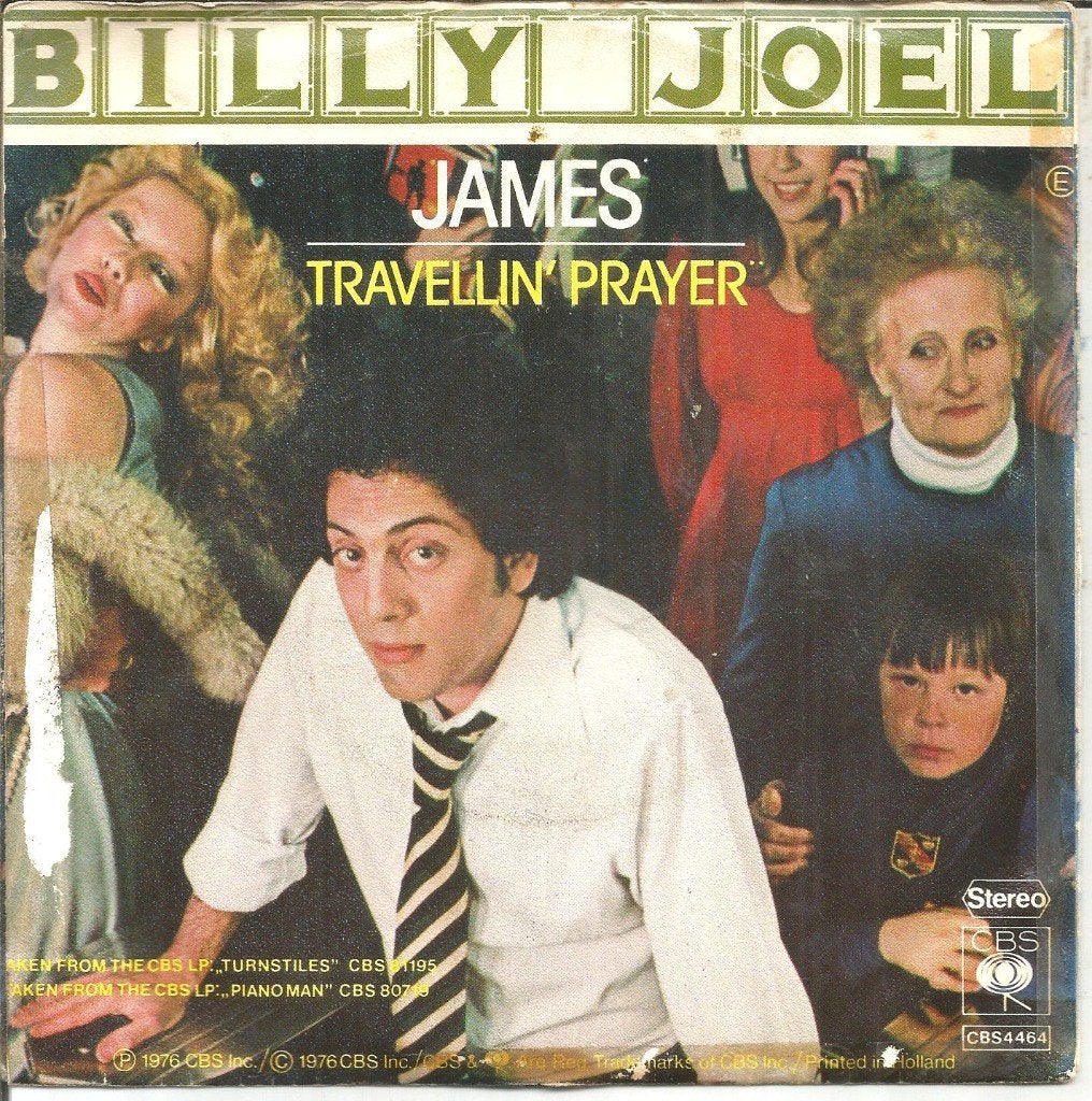 Billy Joel – James (1976), Gebruikt, Fotohoes, 7 inch, Ophalen of Verzenden