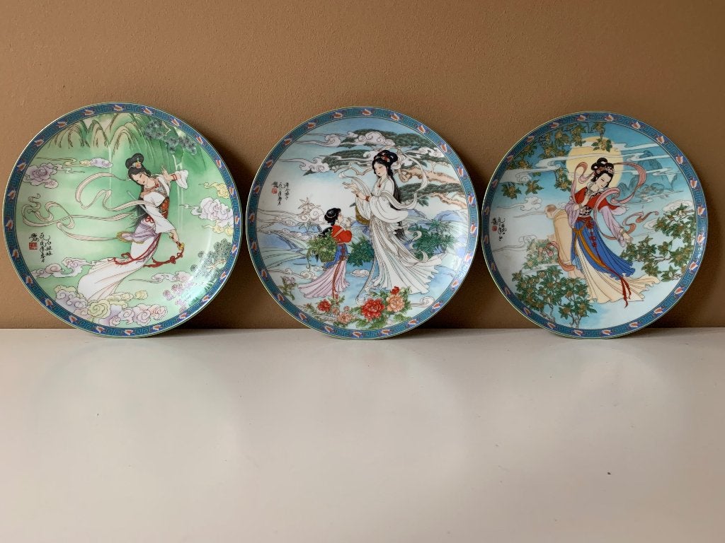 Prachtige Chinese wandborden uit 1990, Ophalen
