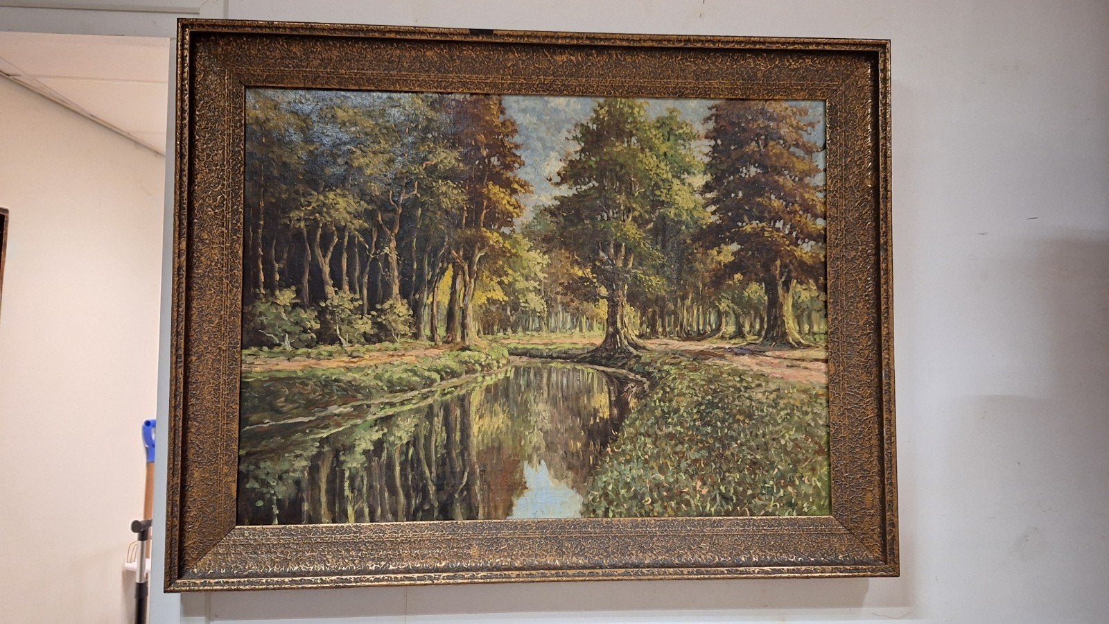 Supergroot Schilderij Bos landschap, Ophalen