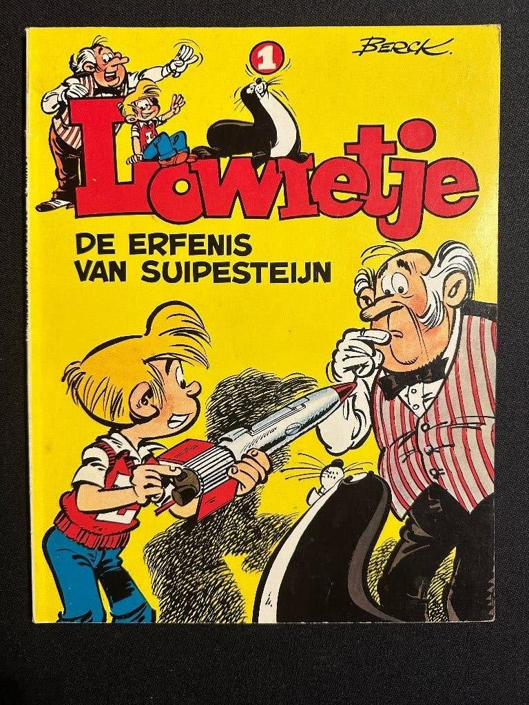 Stripboeken - Lowietje serie 1-7 - Berck, Meerdere stripboeken, Ophalen of Verzenden, Gelezen