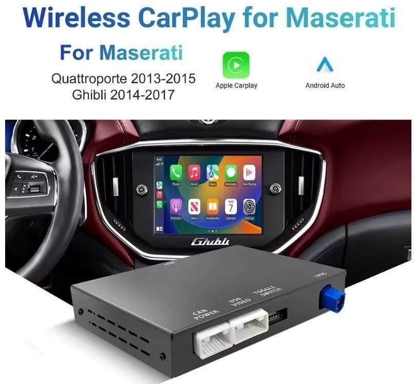 Maserati Ghibli Quattroporte Apple Carplay Android Auto box, Ophalen of Verzenden, Nieuw