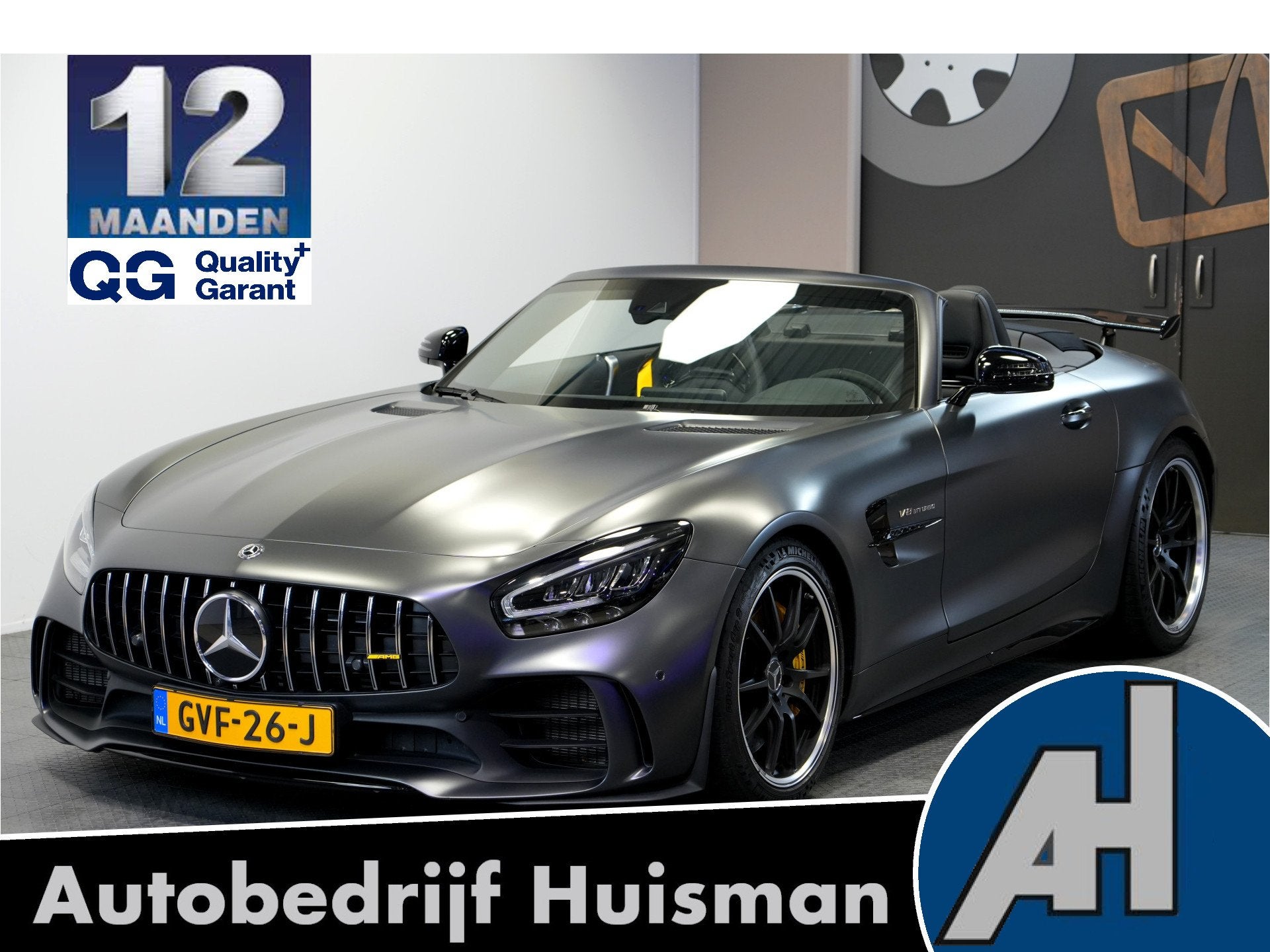Mercedes-Benz AMG GT R Roadster 430kW/585pk DKG7 1/750 VOL X, Automaat, Dealer onderhouden, Achterwielaandrijving, Verwarmde buitenspiegels