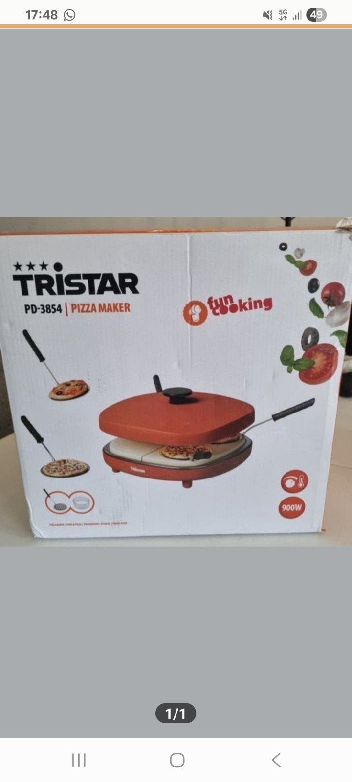 Tristar PD-3854 Pizza Maker - Nieuw in doos, Ophalen, Minder dan 45 cm, Minder dan 45 cm, Pizzaoven