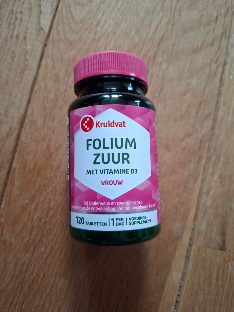 Kruidvat foliumzuur met vitamine D3, Sport en Fitness, Gezondheidsproducten en Wellness, Ophalen of Verzenden, Nieuw, Overige typen