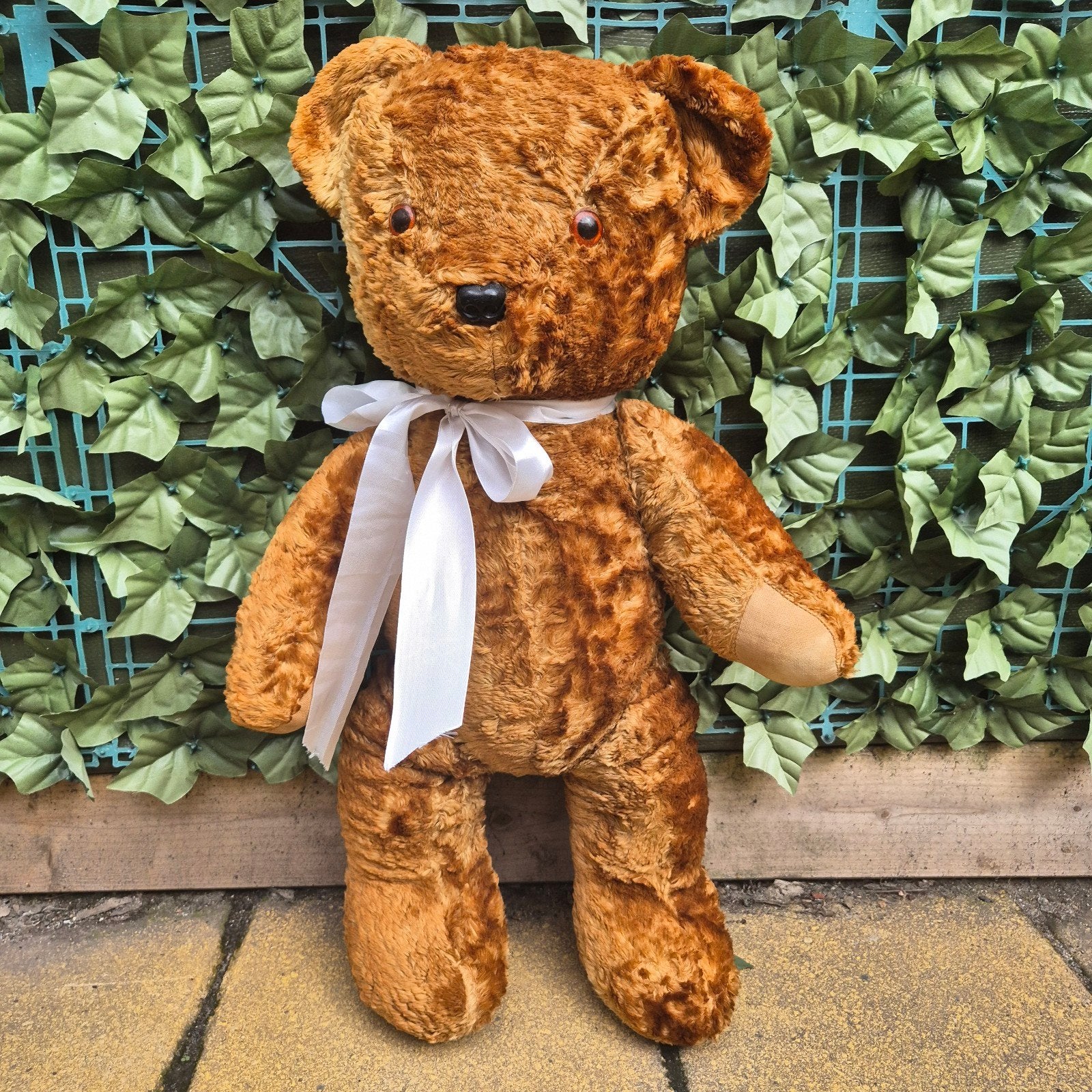 Zeldzame Grote Vintage Chiltern Hugmee Teddybeer (60 cm), Verzamelen, Beren en Cherished Teddies, Ophalen of Verzenden, Gebruikt