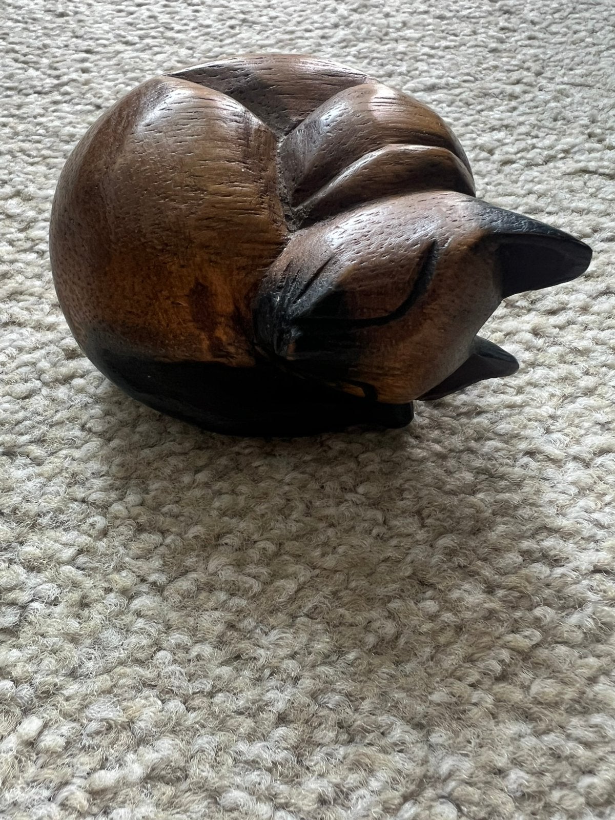 Beeldjes houten kat, Ophalen of Verzenden, Zo goed als nieuw, Dier