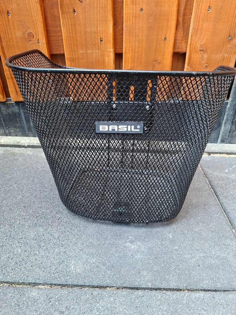 fietsmand, Ophalen, Gebruikt, Stuurbevestiging, Basil