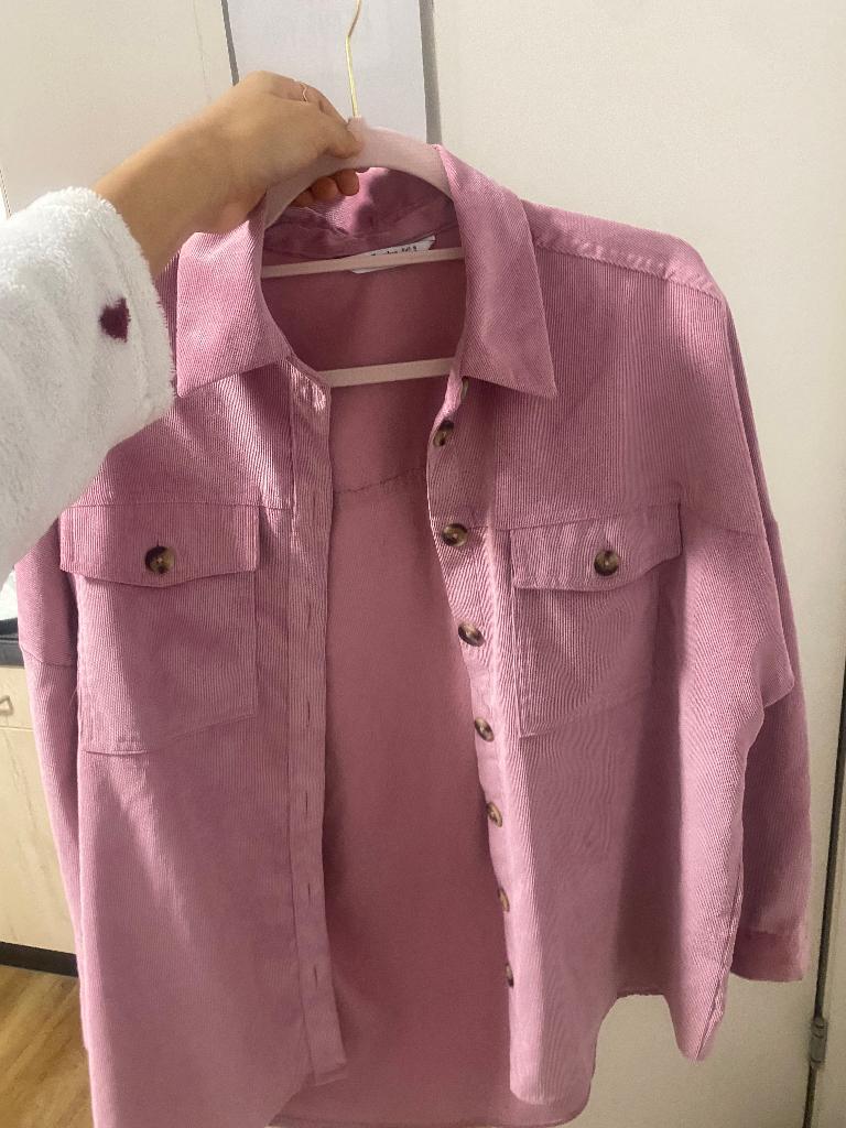 Roze fluweel spijkerjas, Kleding | Dames, Ophalen of Verzenden, Zo goed als nieuw, Roze, Maat 36 (S)